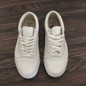 Vans Original White Leather Old School